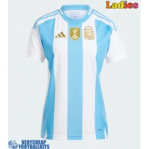 Argentina Replica Home Shirt Ladies Copa America 2024 Short Sleeve